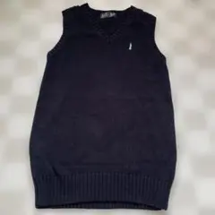 イーストボーイ　ダークネイビー Vネック ニット スクールベスト