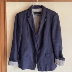 リネン テーラードジャケット