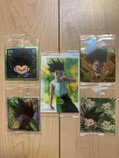 HUNTER×HUNTER ゴン ウエハース7 念レア極含む4枚&イタジャガ3
