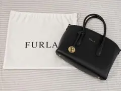 FURLA ハンドバッグ　黒　保存袋あり