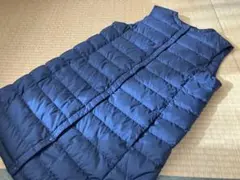 【美品】PGAC ロング丈 ダウンベスト ネイビー Mサイズ （Lady's）