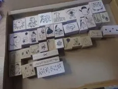 木製スタンプセット 動物キャラクター