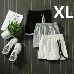 XL　白 黒 グレー 3枚セット ショートパンツ 短パン レディース ヨガ