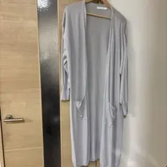 【美品✨】アメリカンホリック ライトグレー ロングカーディガン ポケット付き