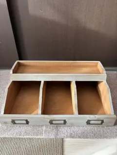 木製ヴィンテージ風収納ボックス