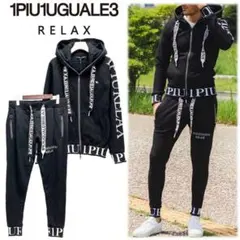 ウノピュウノウグァーレトレ1piu1uguale3アンコンセットアップブラック6 1piu1uguale3 ウノピュウノウグァーレトレ セットアップ ブラック