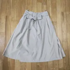 フレアスカート ミモレ丈 COMME CA ISM ベージュ 11号