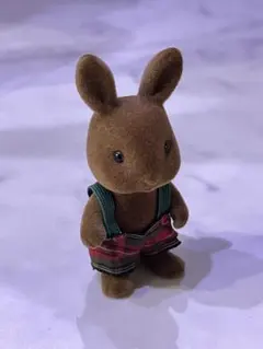 シルバニアファミリー初期　ブラウンうさぎ男の子　美品