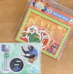 ズートピア2 1番くじ　アクリルスタンド・ステッカー