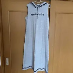 marie claire ノースリーブロングワンピース グレー