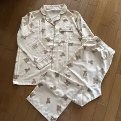 GU サテンパジャマ　クマ柄 XLサイズ