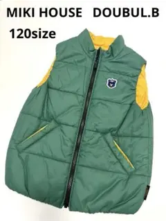 美品　MIKI HOUSE DOUBLE.B リバーシブル ダウンベスト 120