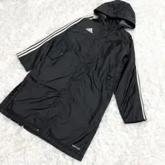 adidas ブラック ベンチコートサッカー160㎝