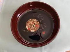 会津塗　蒔絵　菓子盆　明峰