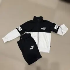 PUMA ジャージセット ブラック/ホワイト 120