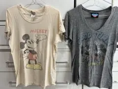 ミッキーマウス Tシャツ 2枚セット