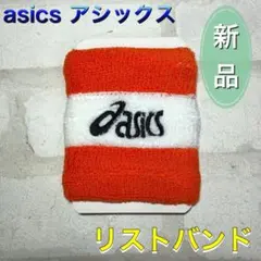 asics アシックス リストバンド 3個入 オレンジ×ホワイトのサムネイル