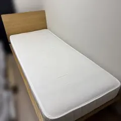 無印良品　木製スモールシングルベッドフレーム マットレス　セット