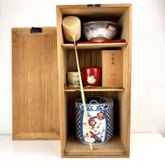 【茶道具】短冊箱セット★送料込★ 短冊箱】茶道具 セット 昭和レトロ 骨董 | japan reuse salon