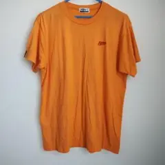 PUMA オレンジ Tシャツ ロゴ刺繍メンズLサイズ