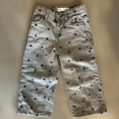 ZARA 花柄刺繍 デニム4y