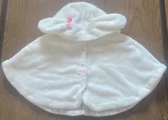 ✨1点限り✨フリースベビーポンチョ ホワイト