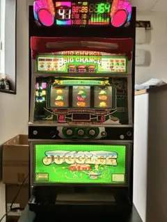 キャビネット　JUGGLER Girl パチスロ実機 データカウンター付き　棚のサムネイル