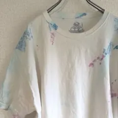 フルーツオブザルーム タイダイ 半袖Tシャツ クルーネック L 白 綿 休日のサムネイル