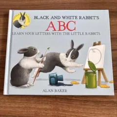 BLACK AND WHITE RABBIT'S ABC アルファベット絵本
