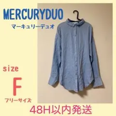 MERCURYDUO レディース 長袖 シャツ 羽織り ベルトリボンのサムネイル