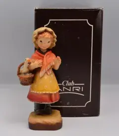 ガチョウを連れた少女　アンリ　ANRI　サラケイ　イタリア　高さ12ｃｍ