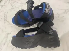 Yosuke スポーツサンダル 青/黒　厚底