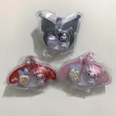 匿名配送 サンリオキャラクターズ パッケージチャーム＆チョコボーロ ３点セット