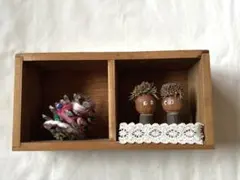 ハンドメイド棚飾り　どんぐり　松ぼっくり　壁掛け　オブジェ