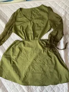 新品☆大きいサイズXL3LW穴あきミニワンピ
