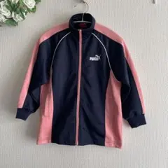 PUMA ジャケット 120 ネイビー/ピンク　ジャージ上