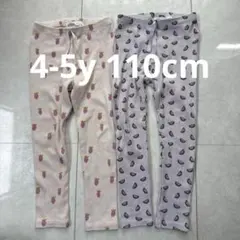 ZARA ザラ　イチゴとスイカ柄 レギンス　2着セット　4-5y 110cm