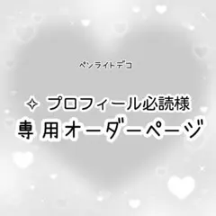 ✧ プロフィール必読 様専用　ペンライトデコ　オーダーページ