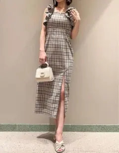 スナイデル SNIDEL タイトIラインワンピース check