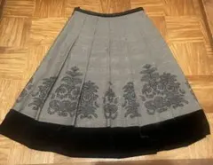 Gran Vee 千鳥格子　ベロア　スカート