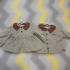 男女双子トップス90サイズ　バースデイ