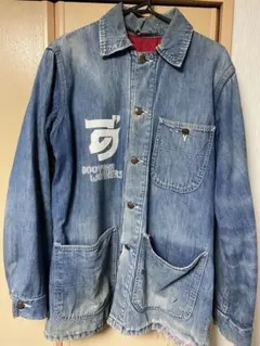 BIG SMITH ヴィンテージ　古着　カバーオール　デニムジャケット　ボロ