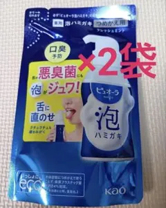 카오 퓨오라 약용 거품 하미가키 신선한 민트 리필용 100ml×2봉