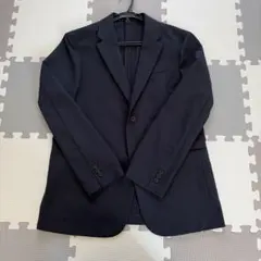 UNIQLO ネイビー 感動ジャケット ウールライク　 Lサイズ