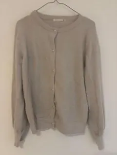 ITS DEMO ラメふわふわニットセーターホワイト（ライトグレー系）