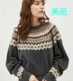 ミラオーウェン ノルディックニット