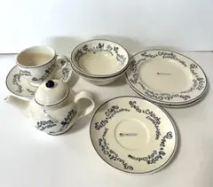 ミスタードーナツ　アメリカ　フィッチ社デザイン　食器8点セットのサムネイル