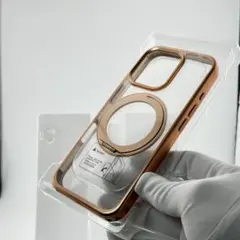 【新品】iPhone 16 Pro ケース MagSafe対応ストラップ付クリア