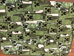 Minecraft クリーパー柄 ラグ 100x150cm