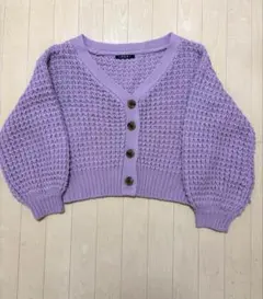 INGNI ラベンダー Vネック カーディガン